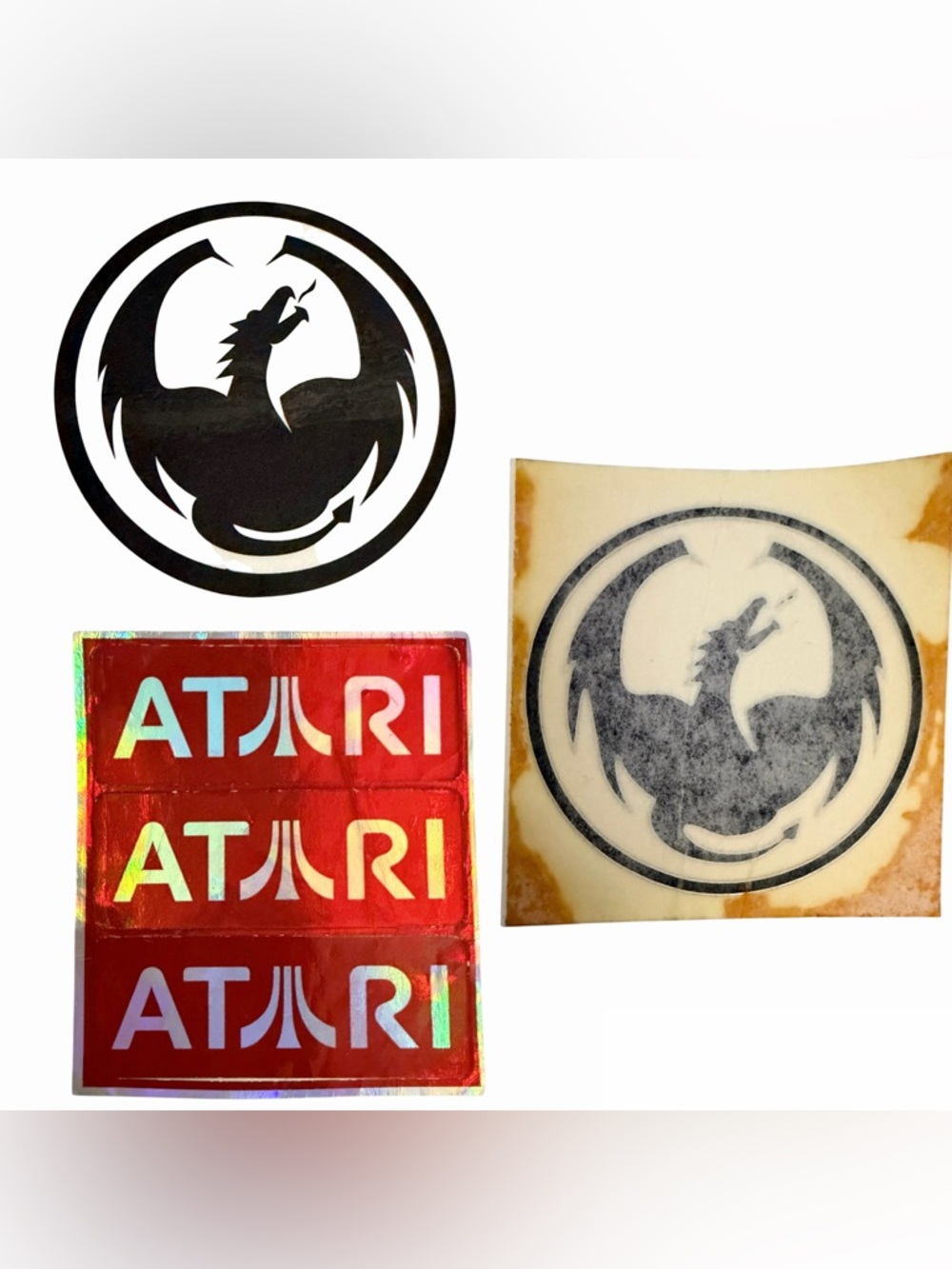 Stickers x2 Dragon Sunglasses Late 90’s x3 Atari Holographic Vintage